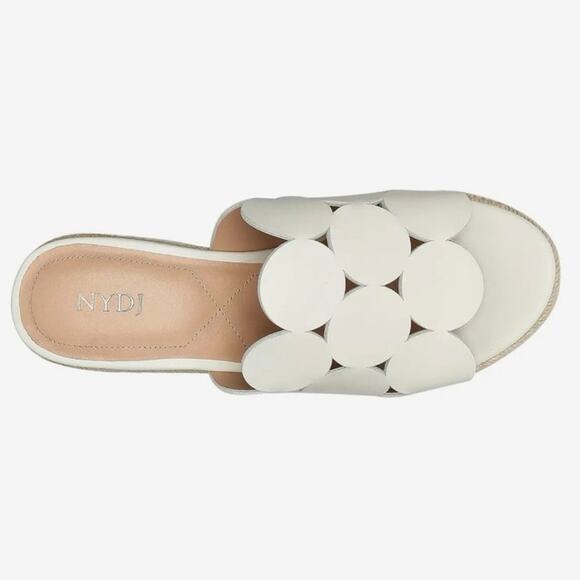 NWT NYDJ Women's Helene Platform Sandal, Off-White, 8.5 M - Picture 2 of 7